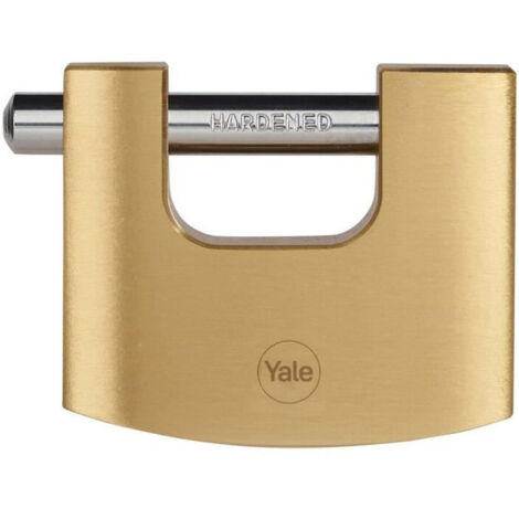 Lucchetto rettangolare YALE in ottone - 70 mm - 3 chiavi - 24319000