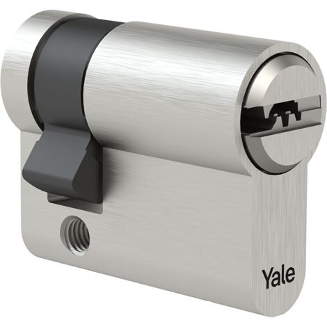 Yale Cilindro Serie 1000 - Mezzo Cilindro 31/10 - Nichel satinato