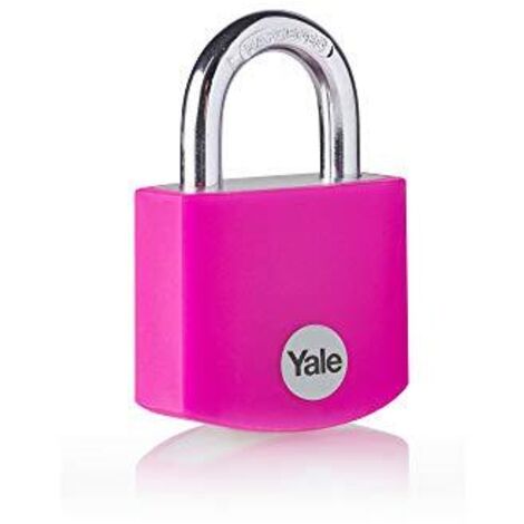 YALE YE3B/38/119/1/P Lucchetto 38 mm Rosa Serratura a chiave