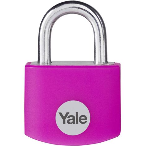 YALE YE3B/25/112/1/P Lucchetto 25 mm Rosa Serratura a chiave