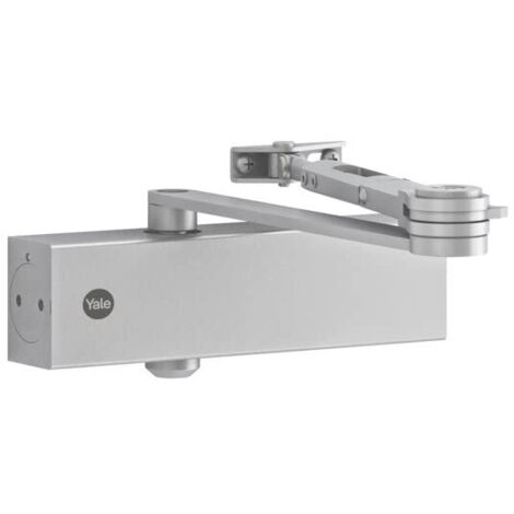 Yale 5500-0004-60 Chiudiporta porta porta con bracciolo argento 5500 corpo + braccio scatola
