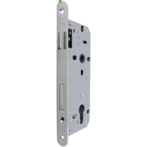 Yale Serratura per porte in legno Y52X10400S2 nickel satinato, bordi tondi, entrata 40mm