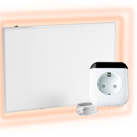 VIESTA H320-SP Pannello Riscaldante A Infrarossi 320W Con Specchio, Tecnologia Carbon Crystal, Design 2-in-1 Per Parete, 60x60x3,4 Cm - 2