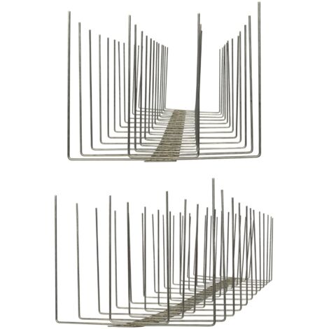 1 metro Dissuasori di picchi anti-piccione V2A-Titan con base di acciaio inossidabile - 4-striscia di Picchi antipiccione la soluzione di qualità per il controllo di uccelli (1/5)