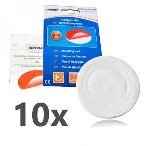 NEMAXX® 10x NX1 Quickfix Pad adesivo per il fissaggio del rilevatore di fumo / rilevatore di fumo wireless
