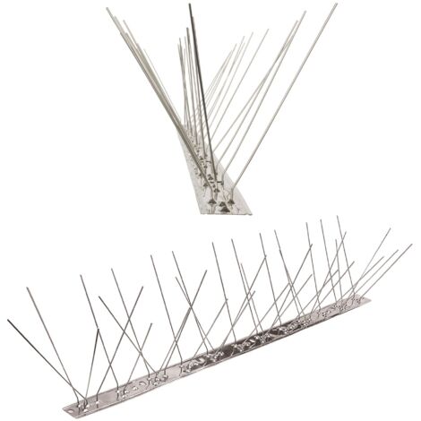 10 metri Dissuasori di picchi anti-piccione V2A con base di acciaio inossidabile flessibile -3-striscia di Picchi antipiccione la soluzione di qualità per il controllo di uccelli (1/5)