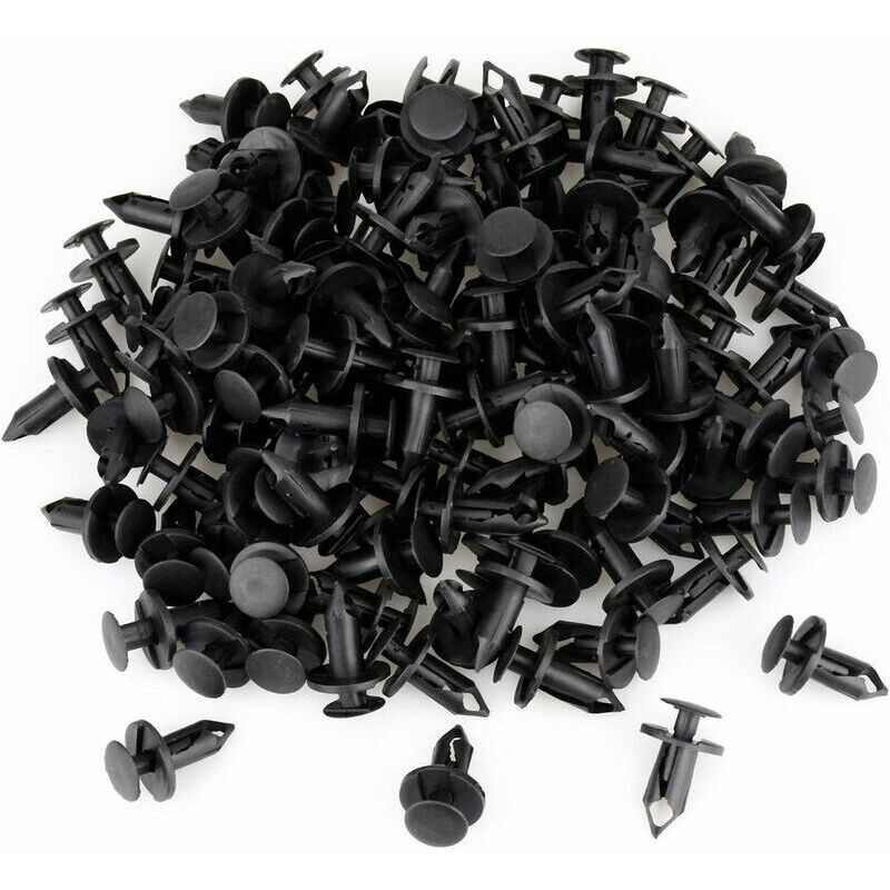Plastic Rivets 8mm Car Bumper Fender Fasteners: Black Auto Retainer Clips, Available In Packs Of 10 200, Lightweight For Daily Use From Homepro15, $3.03 - Foto 3
