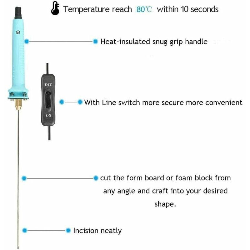 Hot Wire Cutter Pen, Electric Styrofoam Polystyrene