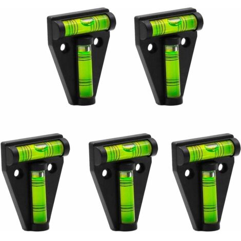 5Pcs RV T Level Bubble Level 2 Way Multi Purpose Spirit Level T Type Bubble Level for RV Machinery Furniture Tripods Camera Equipment Measuring