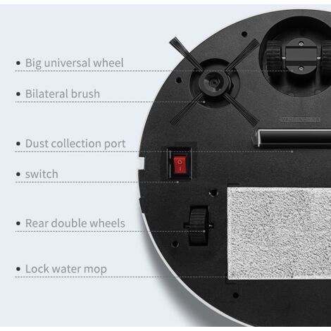 LaBlanc Robot Vacuum Cleaner – Automatic Touch Rechargeable Vacuum Cleaner – Carpet Cleaners – Pet Hair – 3 in 1 Home Cleaning Machine