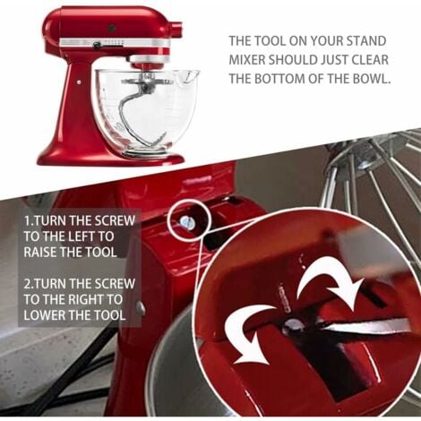 Stainless Steel Dough Hook,K45DH for Kitchen-aid 4.5/5 Quart Tilt-Head Stand Mixer K45 K45SS KSM75 KSM90 KSM95 KSM100 KSM103 KSM110 KSM150,Dishwasher Safe