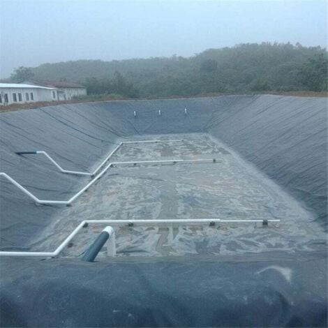 LaBlanc - Pond Liner 3m x 3m black pond liner for fish ponds, streams, fountains and water gardens