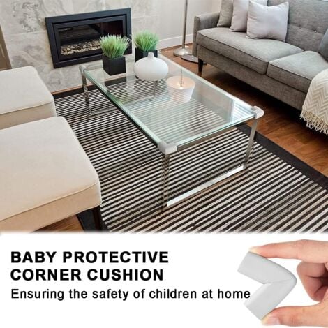 LaBlanc - Pack of 12 Baby and Child Corner Protectors, Soft Safety Foam for Corner Tables and All Types of Furniture, Shock Resistant (White)