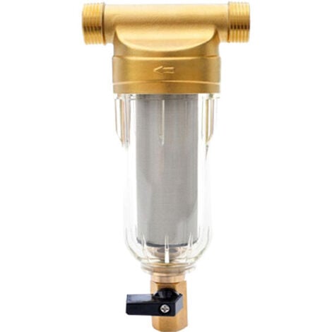 Sedimentation Water Filter, Reusable Filter, External Pre-Filter Sediment Filter, Water Pre-Filter For Well Water Pipe (1/2")