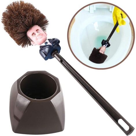 Soft Bristle Toilet Brush for Deep Cleaning Bathroom, Plastic, Pinsel, 36 8cm/14.17 3.14inch