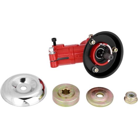 LaBlanc - 1pc Brush Cutter Trimmer Replace Gear Head Red Gearbox 26mm Diameter 9 Teeth
