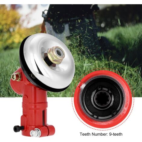 LaBlanc - 1pc Brush Cutter Trimmer Replace Gear Head Red Gearbox 26mm Diameter 9 Teeth