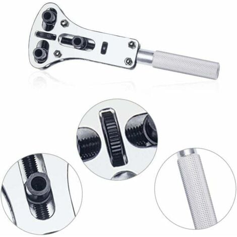 Professional Watch Case Opener Kit Universal Wrench, Professional Watch Case Opener, Watch Case Repair Tool, Watch Opener, Watch Removal Tool with 18 Open Screws