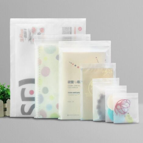 Clear Resealable Plastic Bags, Sealed Bag, Storage Bag, Ziplock Bag, Apply to Craft Supplies, Clothing Storage etc. 30x40cm 50pcs