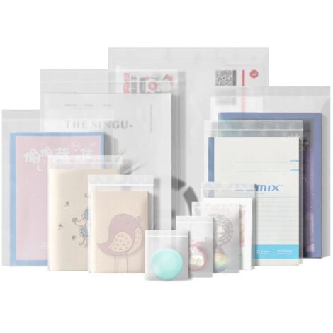Clear Resealable Plastic Bags, Sealed Bag, Storage Bag, Ziplock Bag, Apply to Craft Supplies, Clothing Storage etc. 30x40cm 50pcs