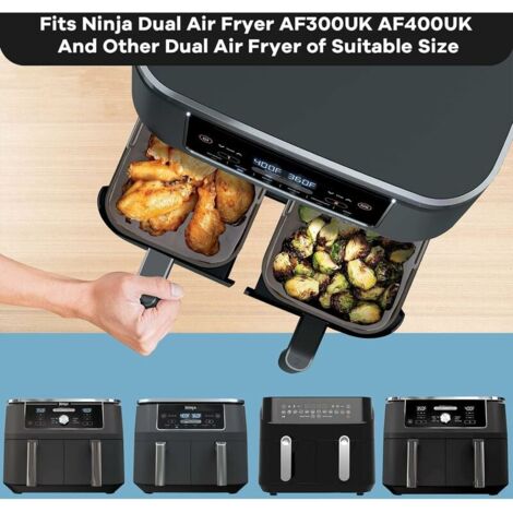 LaBlanc - Air Fryer Accessories, 2 Pack Air Fryer Mold for Ninja Foodi AF400EU AF300EU 9.5L, Air Fryer Accessories, Silicone Airfryer Pot Mold for Instant Pot Ultenic MasterPRO Dual Air Fryer
