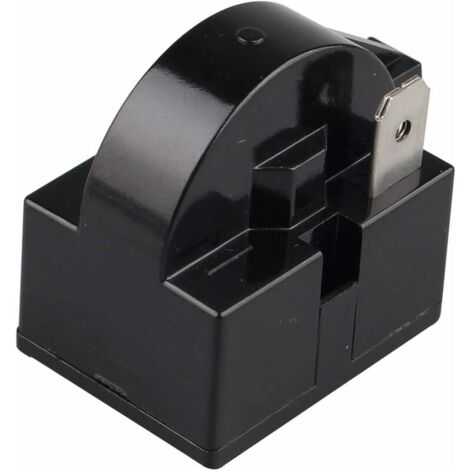 2pcs QP2-33 PTC Start Relay 33 Ohm 220V Single Pin PTC for Refrigerator Freezer Compressor Black,