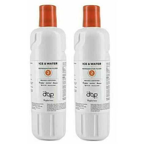 Pack of 2 Everydrop by Whirlpool Ice and Water 2 Refrigerator Filters, EDR2RXD1