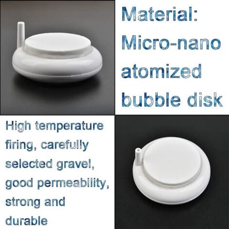 Aquarium Bubble Stone, Ultra Quiet Aquarium Air Bubbler Aquarium Diffuser Air Stone Disc Release Tool Aquarium Air Tray for Fish Tank Air Pump