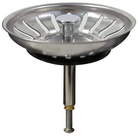 LaBlanc - 80mm Kitchen Sink Strainer, 1 Kitchen Sink Stopper Filter with Adjustable Height, 304 Stainless Steel Kitchen Sink Stopper, Sink Drain