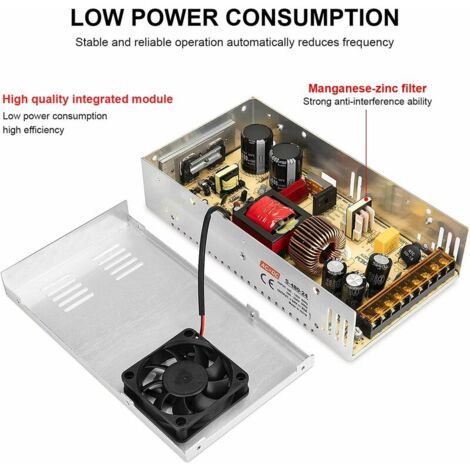 LaBlanc - 480W 24V 20A AC DC Converter Switching Power Supply AC 110V / 220V to DC 24V 20A Regulated Universal Power Supply Transformer
