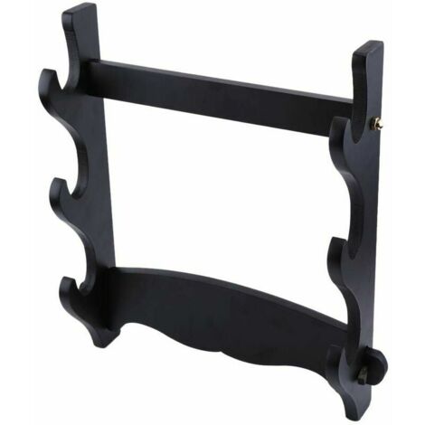 LaBlanc - Wall Mounted Katana Holder, 3-Layer Saber Stand for Samurai Sword Display, Samurai Sword Holder Display Rack for Hanging Katana Fishing Rods Swords Flutes