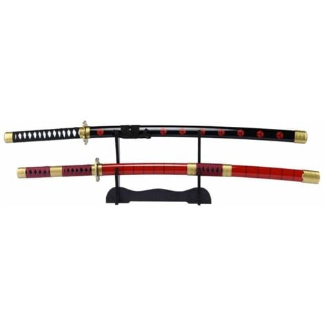 LaBlanc - Wall Mounted Katana Holder, 3-Layer Saber Stand for Samurai Sword Display, Samurai Sword Holder Display Rack for Hanging Katana Fishing Rods Swords Flutes