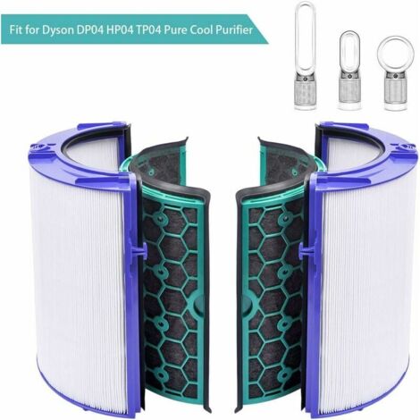 Filter for Dyson HP04/ TP04/ DP04/ HP05/ TP05 Sealed Two Stage Purple, Air Purifier Accessories 360° Filter System