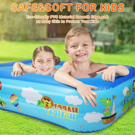 LaBlanc Rectangular paddling pool, Inflatable swimming pool for