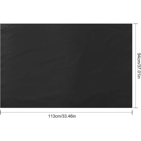 LaBlanc - Waterproof Swing Replacement Cover Chair Bench Patio Outdoor (Black, 2 seat 113x94cm)