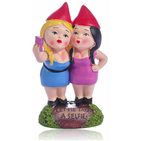 LaBlanc - Bigmouth Garden Gnomes for Selfie Sisters, Resin Crafts, Colorful, One Piece