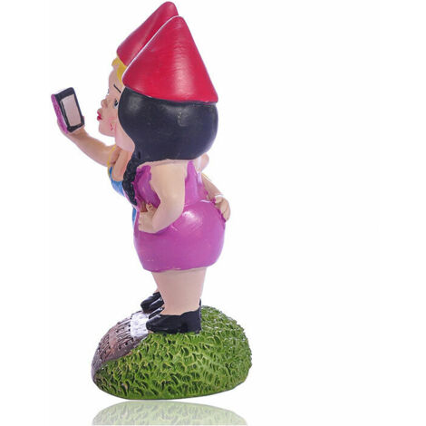 LaBlanc - Bigmouth Garden Gnomes for Selfie Sisters, Resin Crafts, Colorful, One Piece
