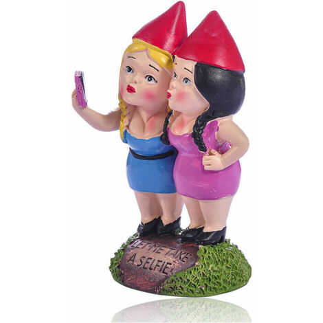 LaBlanc - Bigmouth Garden Gnomes for Selfie Sisters, Resin Crafts, Colorful, One Piece