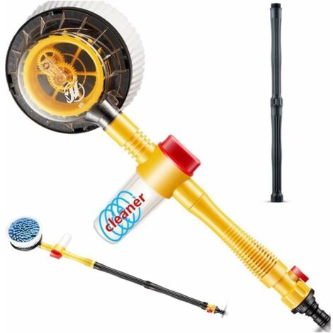LaBlanc - Car Rotating Brush, Automatic Washing Brush with Soap Tank, High Pressure Automatic Rotary Switch Adjustable Spray Length Cleaning Tool