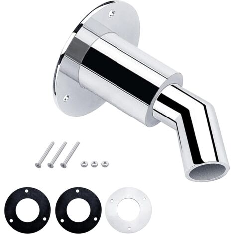 LaBlanc - Stainless Steel Exhaust Pipe Skin，Skin Fit,Suitable for 24mm Exhaust Pipes,For Truck, Boat, Car (24mm Curved)