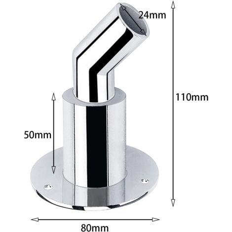 LaBlanc - Stainless Steel Exhaust Pipe Skin，Skin Fit,Suitable for 24mm Exhaust Pipes,For Truck, Boat, Car (24mm Curved)