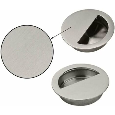 Sliding Door Handle Sliding Door Handle Sliding Door Sliding Door Cupboard Recessed Handle Furniture Handle with Screws Sliding Door Cabinet(Silver,4pcs)