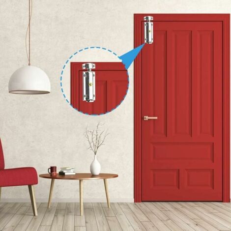 LaBlanc - 2pcs Stainless Steel Door Lock Door Latches Automatic Locking Gate Bolt Security Lock Knob Lock for Interior Door Closet Window Bedroom