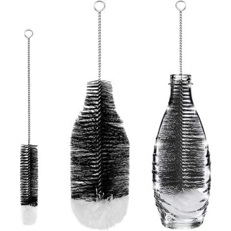 LaBlanc - Set of 2 Bottle Brush Cleaning Brushes Bottle Brush Advanced Cleaning for Glass Bottles Thermos Baby Bottles and Cups