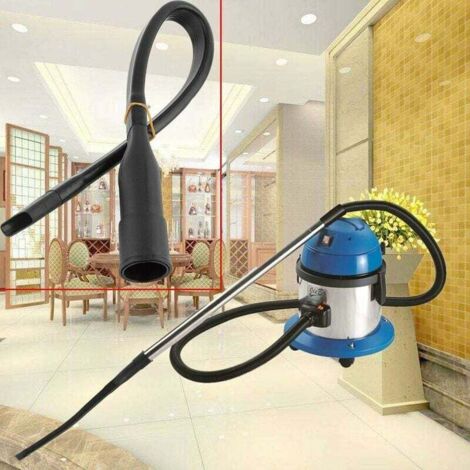 Universal Vacuum Cleaner Attachment,Cleanner Nozzle Kit,Home Vacuum Cleaner Accessories,Long Flat Suction Head Deformable Hose Tube,Black,Plastic(32mm Diameter)，one piece，