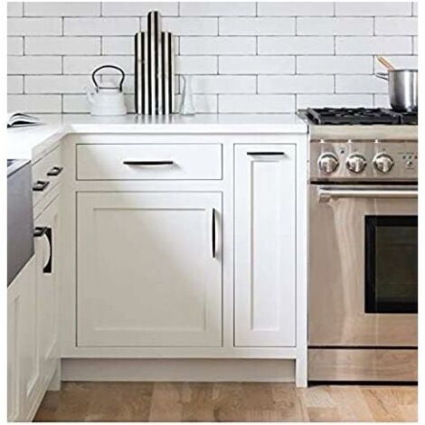 8pcs Black Kitchen Cabinet Handle Furniture Handle Black Furniture Handle T Bar Door Handle Hole Distance 160mm
