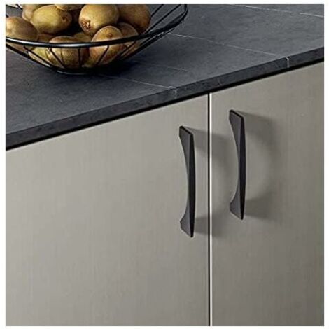 8pcs Black Kitchen Cabinet Handle Furniture Handle Black Furniture Handle T Bar Door Handle Hole Distance 160mm