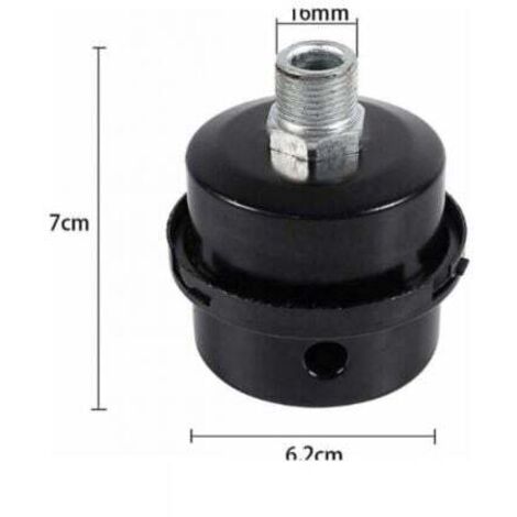 LaBlanc - 2pcs Air Compressor Filter Silencer, 3/8" External Thread, Metal Housing, 16mm, Air Compressor Filter Silencer
