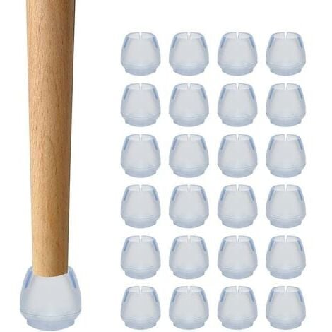 24Pcs Chair Leg Caps, Chair Leg Protector, Chair Leg Cap, Round Chair Leg Cap, Prevent Scratching Noise, for Tables, Chairs, Sofas and Other Furniture (12-16 mm)