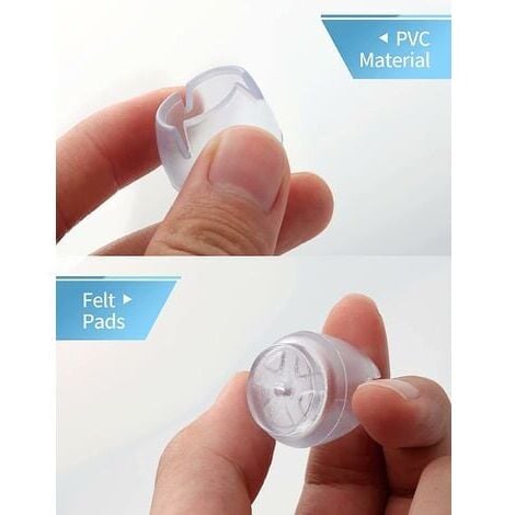 24Pcs Chair Leg Caps, Chair Leg Protector, Chair Leg Cap, Round Chair Leg Cap, Prevent Scratching Noise, for Tables, Chairs, Sofas and Other Furniture (12-16 mm)